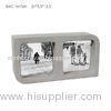 Oblong Family Cement Photo Frame / Grey Smooth Decorative Picture Frames