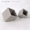 Square Flower concrete planter pots / Smooth blique cement garden pots