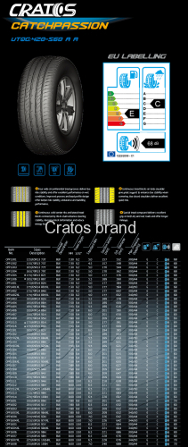 cratos brand passenger car tires