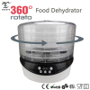 360 Degrees Rotating Food Dehydrator With Digital And Timer Control-Dries 30% Faster-500W