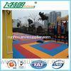 Interlocking Rubber Floor Tiles Tennis Court Polyurethane Sports Flooring High Performance