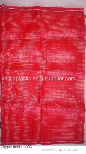 PE raschel mesh bag for onion potato vegetable fruit