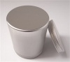 Round aluminum can cosmetic container