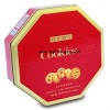 Octangle butter cookie tin box