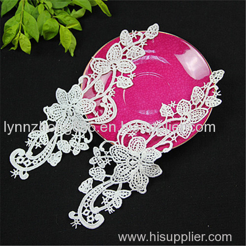 new design embroidery designs flower lingerie collar neck lace