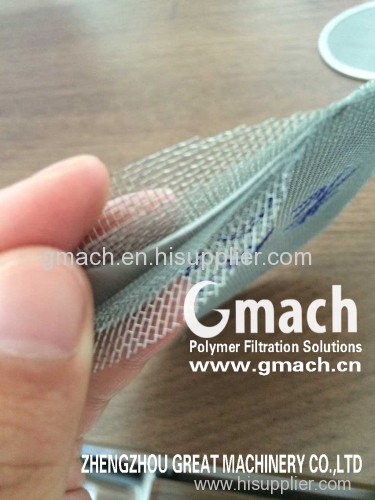 plastic recycling extruder filter stainless steel wire mesh
