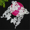 fabric flower applique decorative embrodered lace collar