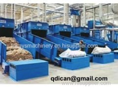 Bale opening machine breaking machine