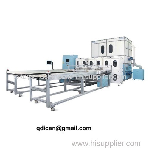 Fully automatic down feather quilt comforter filling machine with weighing system