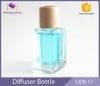 Car / Home Transparent 30ml Glass Diffuser Bottles With Wood Cap