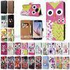 Printed Flip Folio PU Leather Smartphone Protective Case Wallet For Samsung Galaxy S6