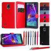 Lichee Grain Leather Wallet Samsung Cell phone Covers for Galaxy Note 4 with Stand