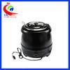 Black electric keep warm buffet soup warmer pot inside with stainless steel material