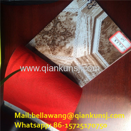 Red/White 80g/sqm pvc felt backing flooring made in shandong