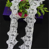 white polyester embroidery lace trim