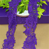 garment accessories purple polyester chemical lace trim