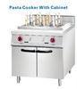 Stainless steel Gas Deep Fryer with cabinets 2 pasta Basket