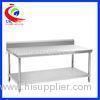 Rolling Stainless Steel Work Table / commercial kitchen prep tables