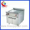 Commercial Electric Griddle Half Flat And Half Grooved Induction Griddle With Cabinet for Restaurant
