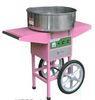 Four wheels moving commercial cotton candy machine With Cart