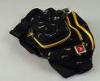 3.5mm L Mens Waist PouchSpeaker Bag yellow pattern with black bottom Y07