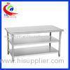 Easy clean 201 Stainless Steel Work Table for commercial kitchen