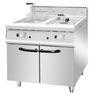24 KW 2 tank commercial electric deep fryer with cabinet stainless steel