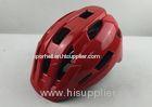 Breathable Mountain Bike Enduro Helmets / Red Enduro Bike Helmet With Visor