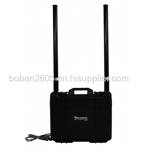 High Power 40W hard portable case Jammer up to 1500m