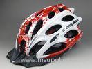 Leather Womens Bike Helmets Red / Mountain Bicycle Helmets Light Weight