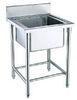 Restaurant Kitchen Tools and Equipment / single bowl stainless steel sink