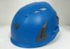 Anticollision Blue Construction Safety Helmets With Chin Strap Four - Point