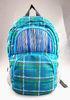 Deep Cyan Speakers Backpack double bags with lattice fringes X-04