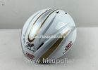 Strong Children Speed Ice Skating Helmet White Stripe Light Weight Two Sizes