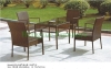 Outdoor patio table chair set rattan table chair furniture