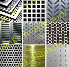 galvanized perforated metal piece/hole punching wire mesh round hole perforated sheet