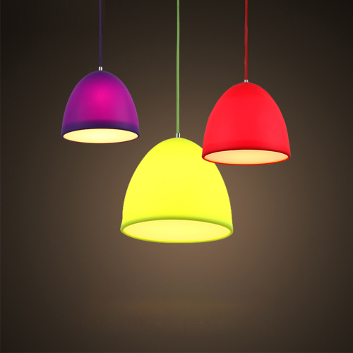 art contracted creative personality candy color supermarket fruit store silicone pendant lamp