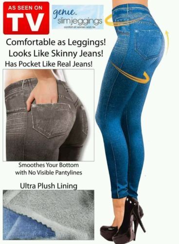 Slim n Lift Caresse Jeans/ Genie Slim Jeggings Blue Denim Leggings Skinny Jeans /Slim jeans As Seen On TV
