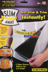 Adjustable 5 Zipper Slimming Belt Sauna Action Slim Away Weight Loss Body Shaper As Seen On TV