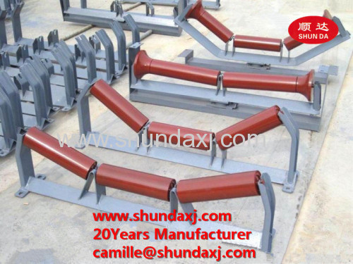 stainless steel flat belt conveyor troughing belt conveyor roller(rollers)