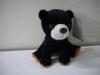 Black Cute Personalized Plush Toys / Brown Heim Velvet Care Bear Plush Toys