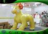 10ft Tall Gaint Inflatable Cartoon Characters Yellow Lion With UV Printing