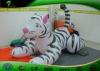 Custom Inflatable Zoo Animals / Large Inflatable Tiger Toys For Toddlers