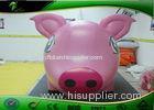 Lovely Inflatable Cartoon Characters 3m Long Pink Inflatable Pig For Advertising