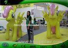 Outdoor Holiday Inflatables Yellow Little Horse With LED Light 1.5m Tall