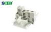 Waterproof Aluminum Steel Din Rail Terminal Blocks / Grounding Terminal Block