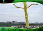 Outdoor Yellow Color Inflatable Advertising Waving Man For Trade Show