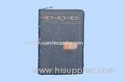 Offset Printing Bible Paper Book with Blue Denim Cover and Local PU