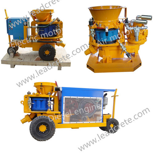 Dry-mix concrete spraying machine