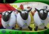 Advertising Exhibition Sheep Shaped Inflatable Farm Mascots With Logo Printing